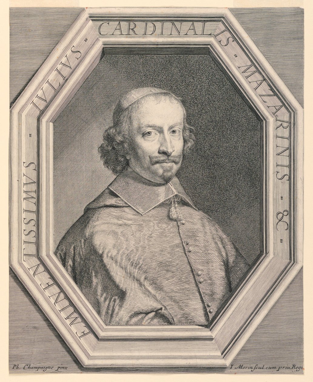 Portrait du Cardinal Mazarin - Jean Morin