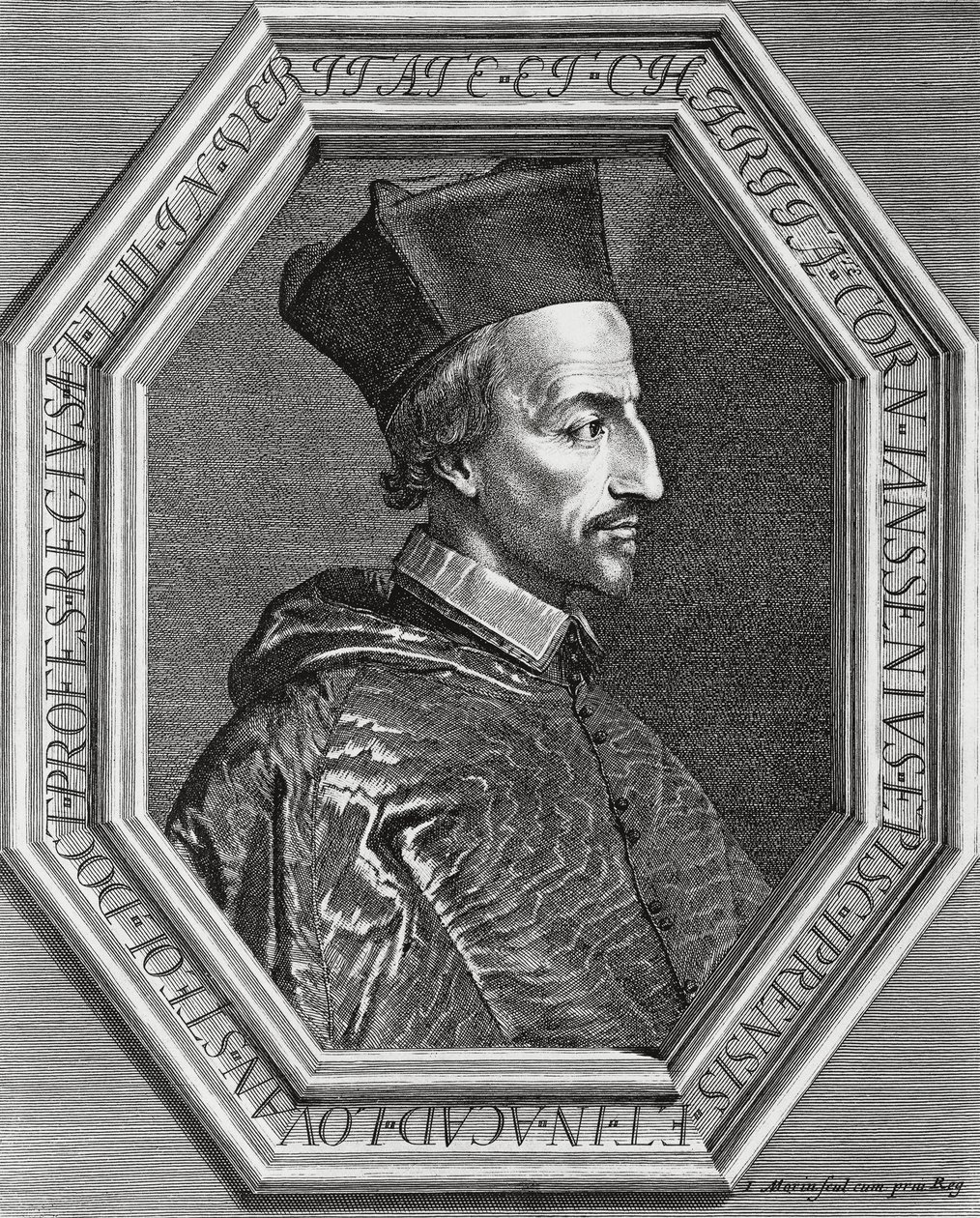 Portrait de Corneille Janssens (Cornelius Jansen) - Jean Morin