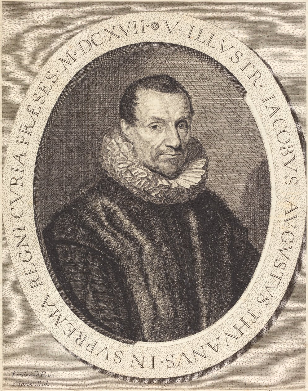 Jacques Auguste de Thou - Jean Morin after Louis Elle I