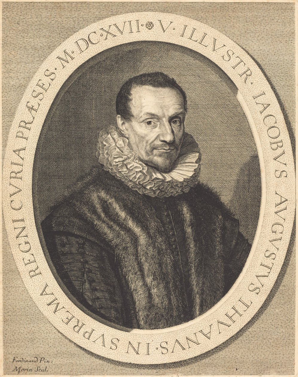 Jacques Auguste de Thou - Jean Morin after Louis Elle I