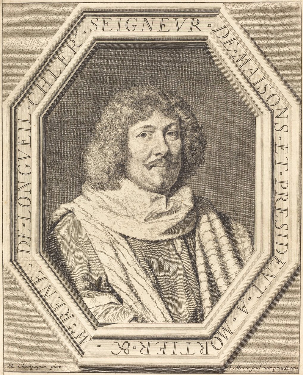 René de Longueil, marquis de Maisons - Jean Morin after Philippe de Champaigne
