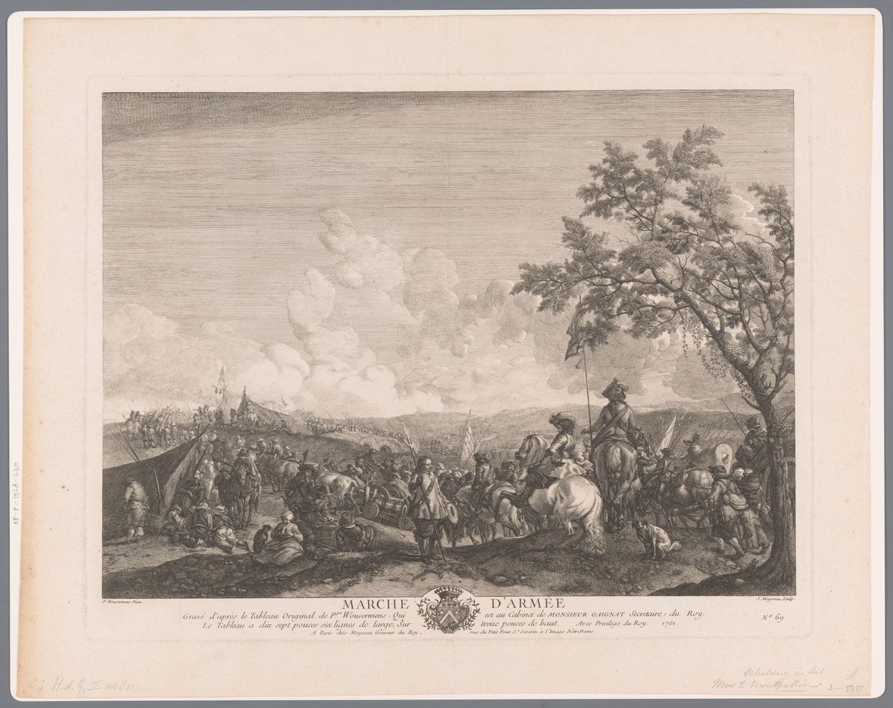 Soldats et commandants dans un camp militaire - Jean Moyreau