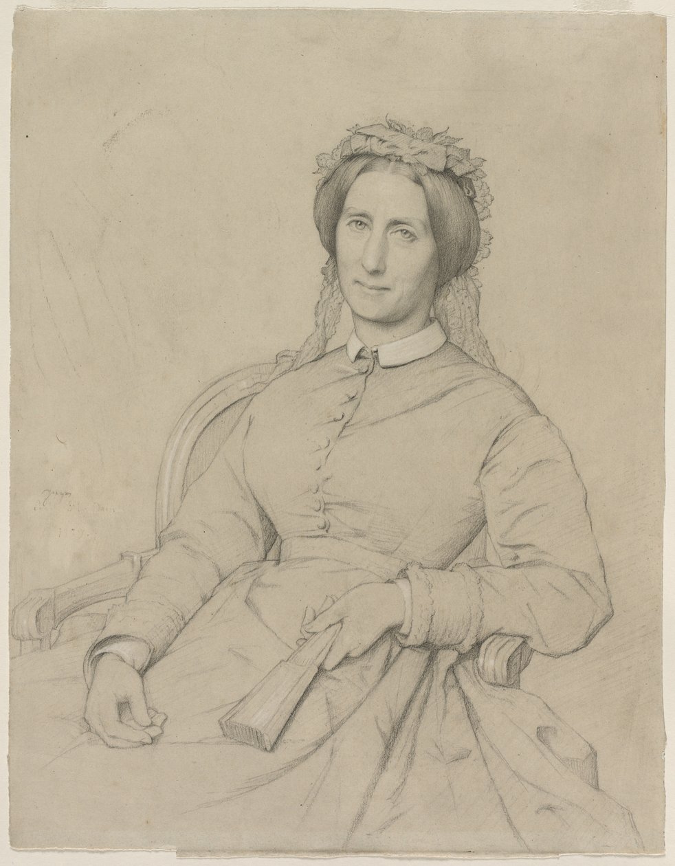 Madame Hippolyte Flandrin Aimée Ancelot, 1869 - Jean Paul Flandrin