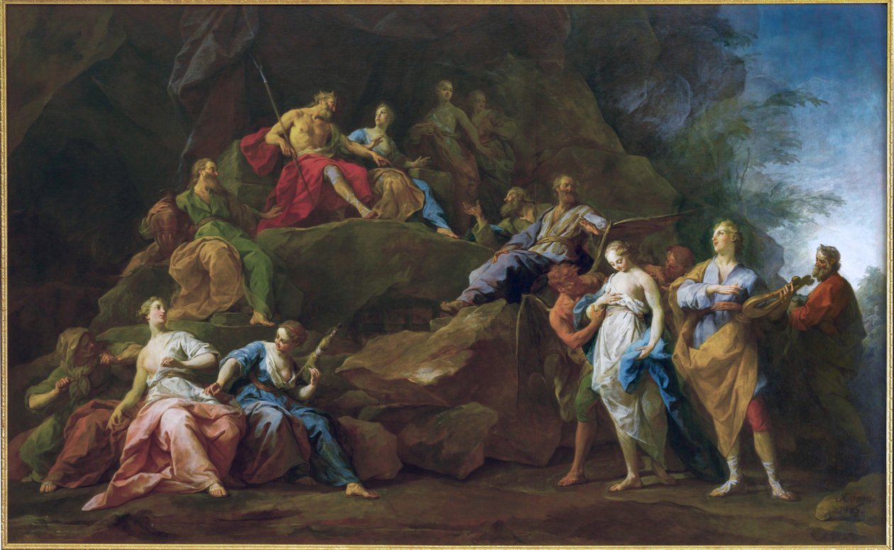 Orphee descendu aux Enfers pour demander Euridice ... - Jean Restout