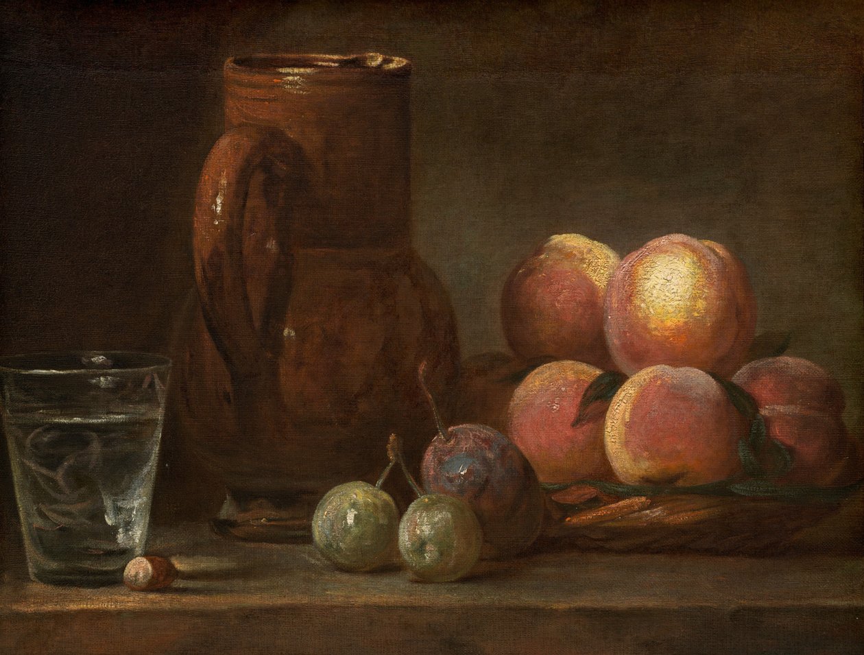 Fruits, pichet et verre - Jean Baptiste Simeon Chardin