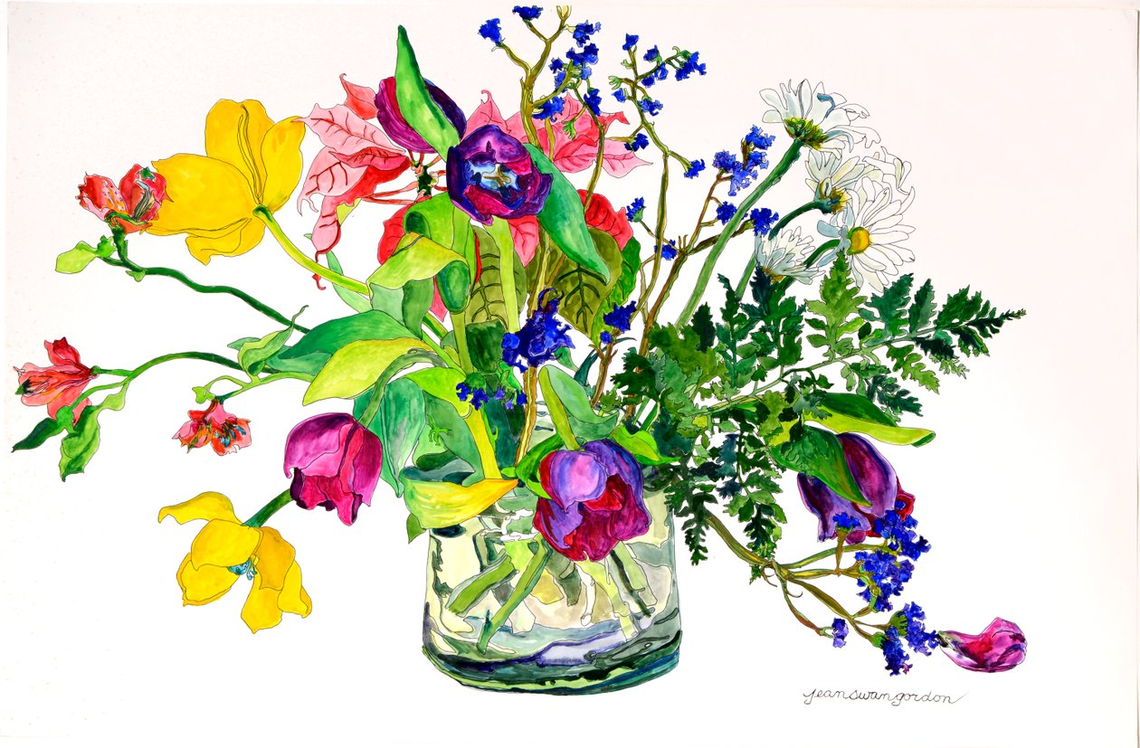 Printemps (aquarelle et encre sur papier) - Jean Swan Gordon