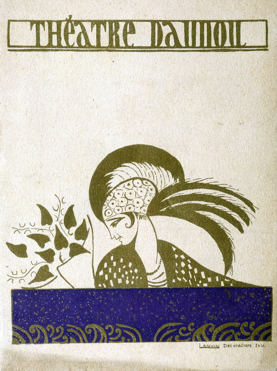 Programme du théâtre Daunou à Paris - Jeanne Lanvin
