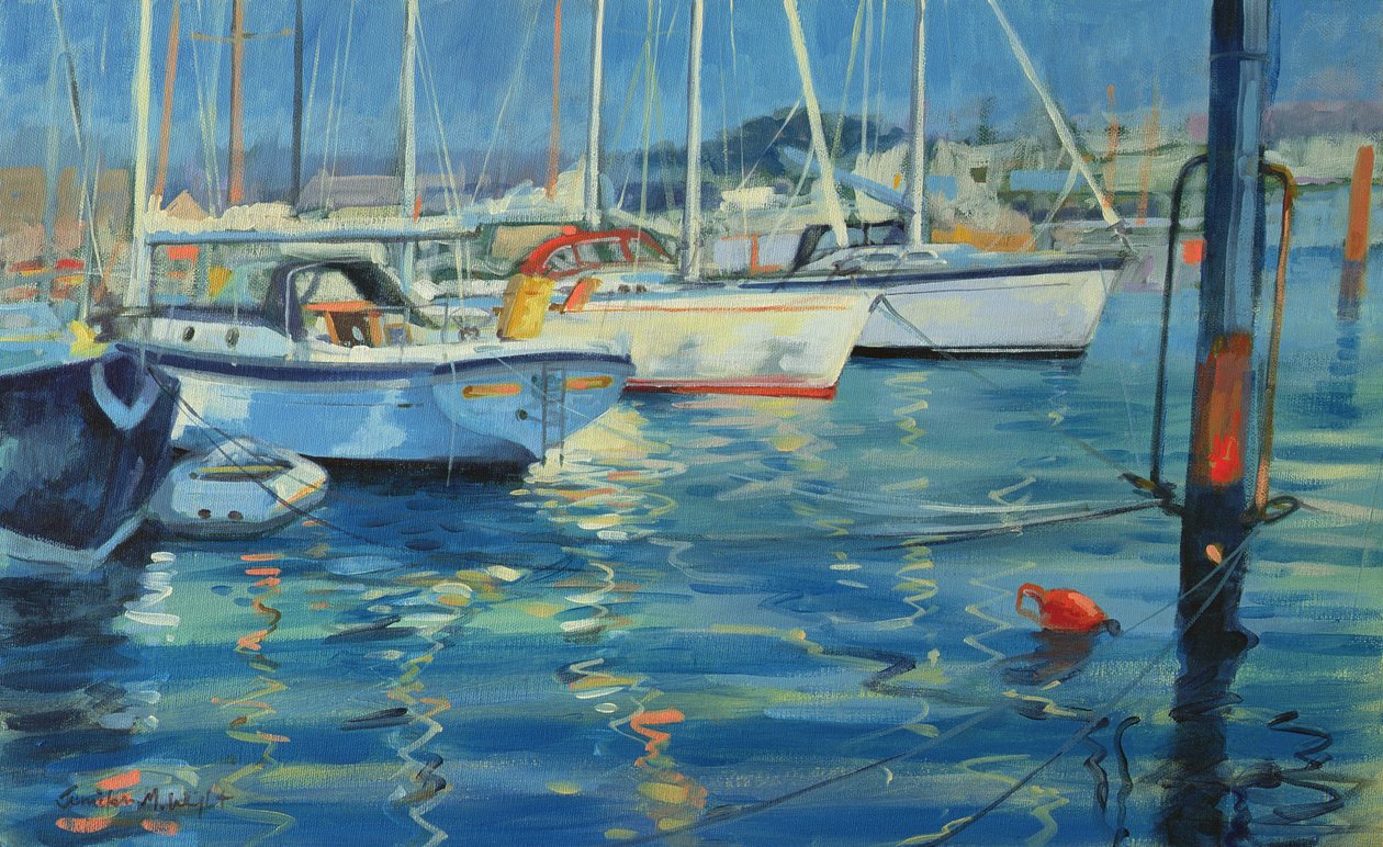 Île de Wight - Réflexions de yachts, 2010 - Jennifer Wright