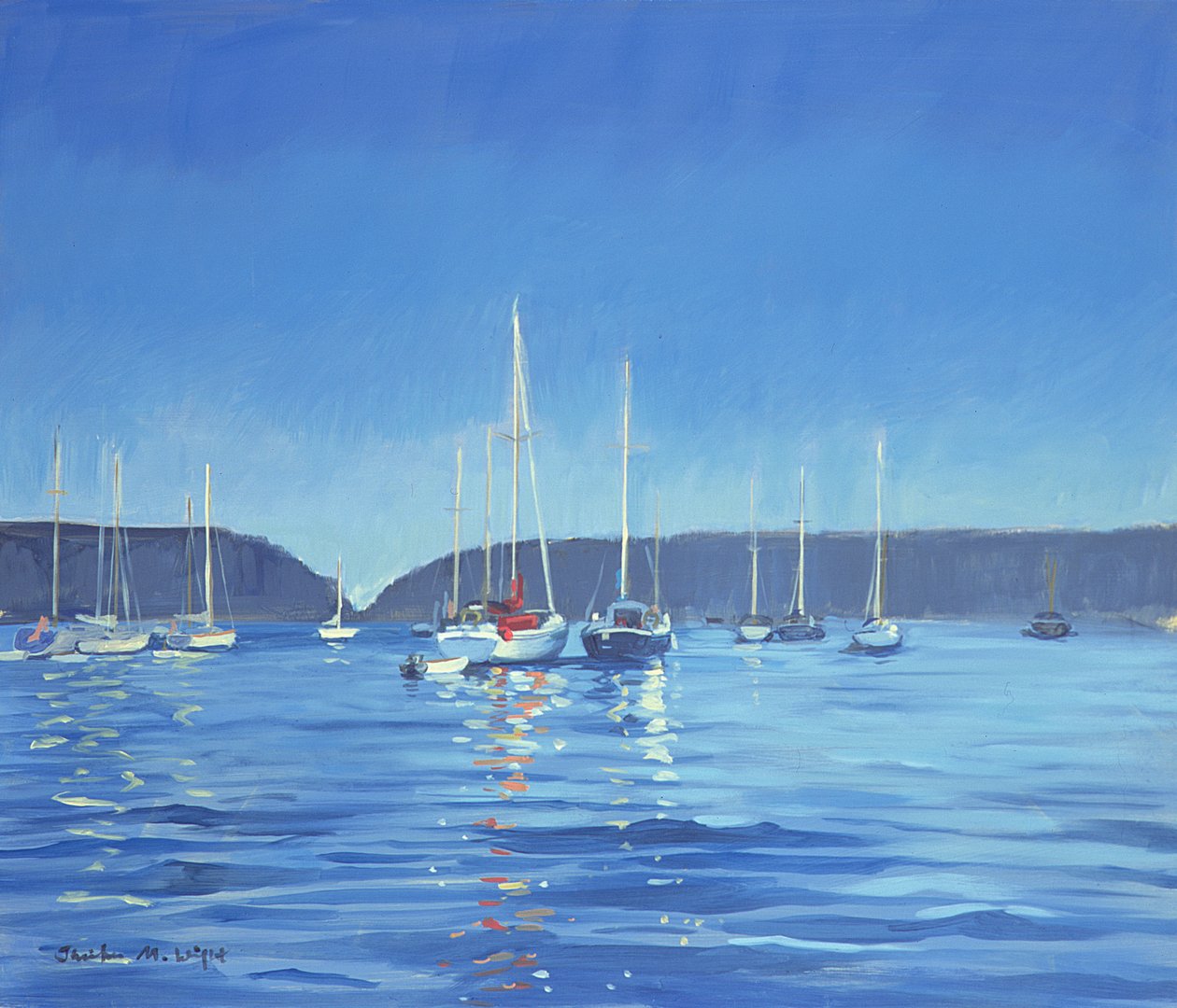 Salcombe - Yachts - Crépuscule - Jennifer Wright