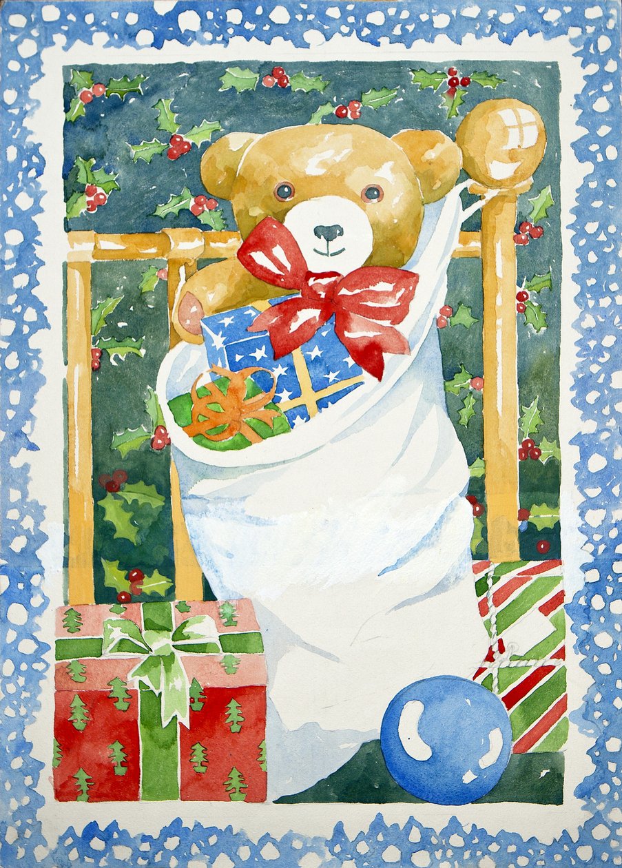 Bas de Noël, 2011 (aquarelle) - Jennifer Abbott