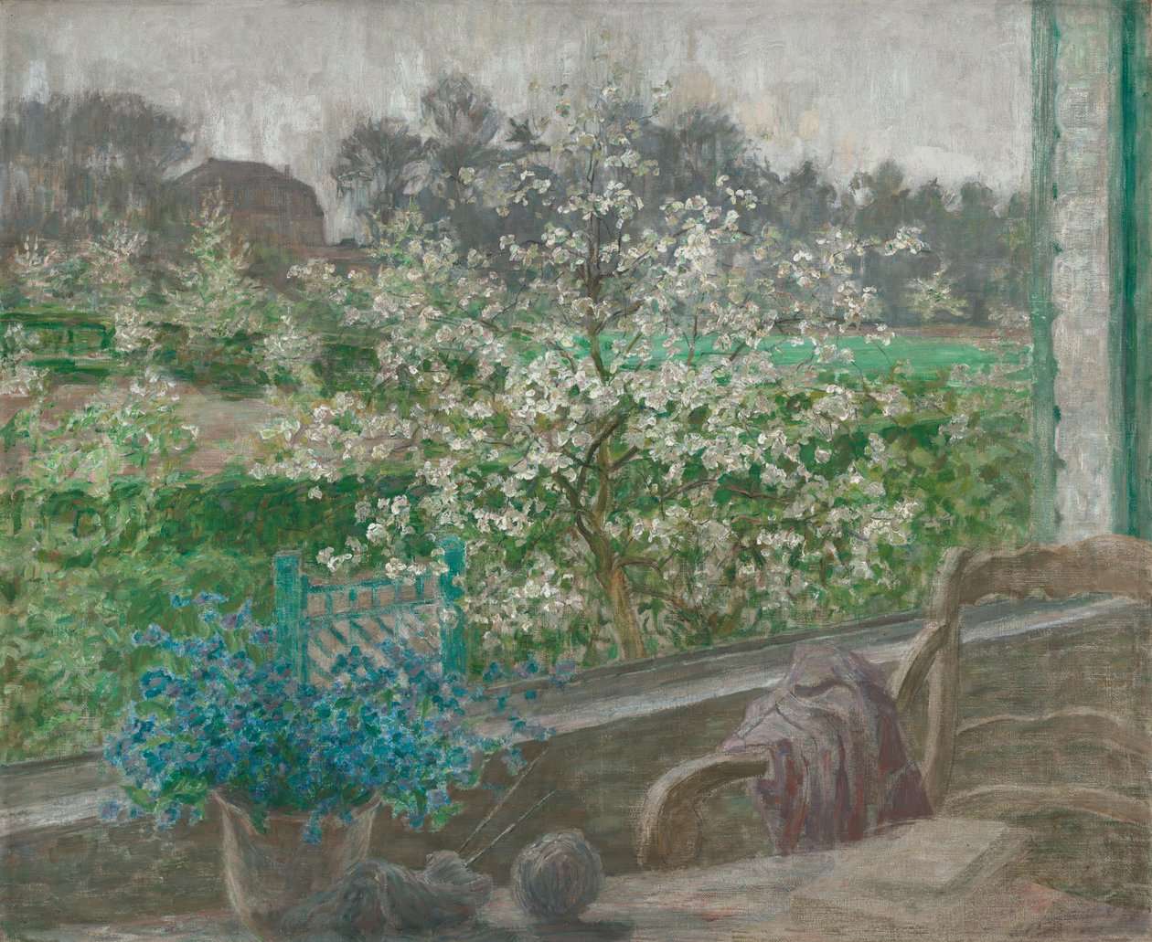 Ma fenêtre, vers 1910 (huile sur toile) - Jenny Montigny