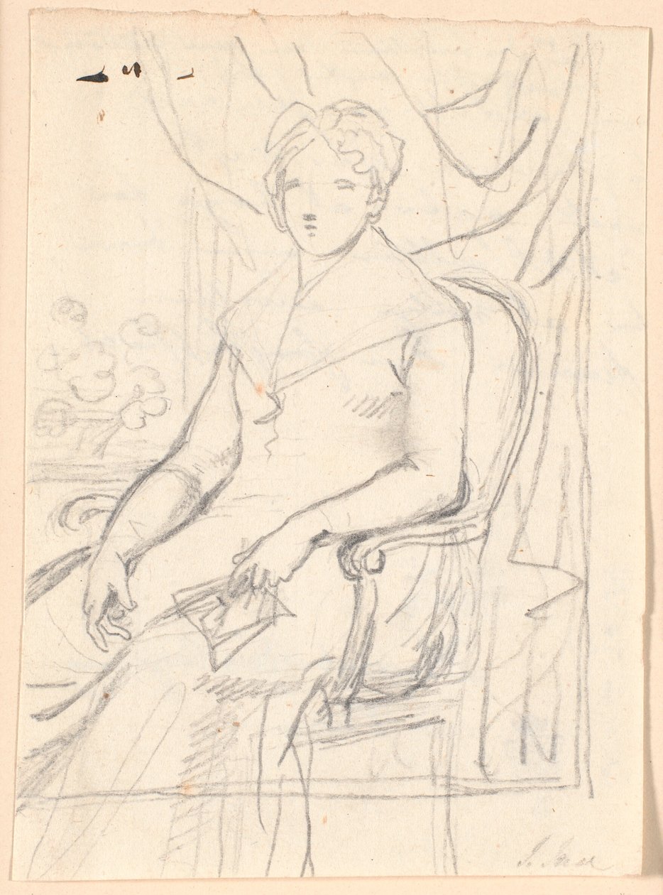 Esquisse de composition pour le portrait de la comtesse Anna Joachima Danneskiold-Laurvig, née Ahlefeldt, à l
