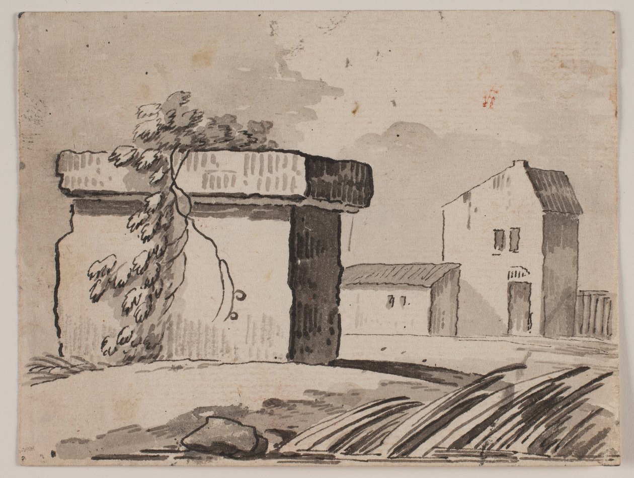 Ruine et maison - Jens Petersen Lund