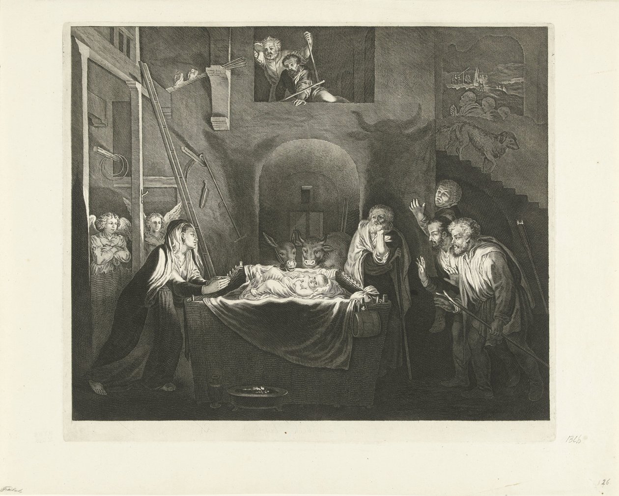 Adoration des bergers - Jeremias Falck