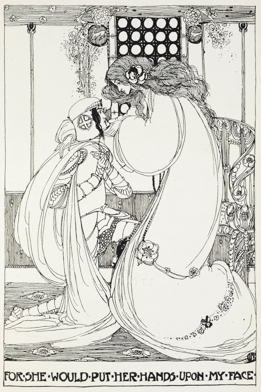 Car elle mettait ses mains sur mon visage - Un chevalier et une jeune fille - Jessie Marion King