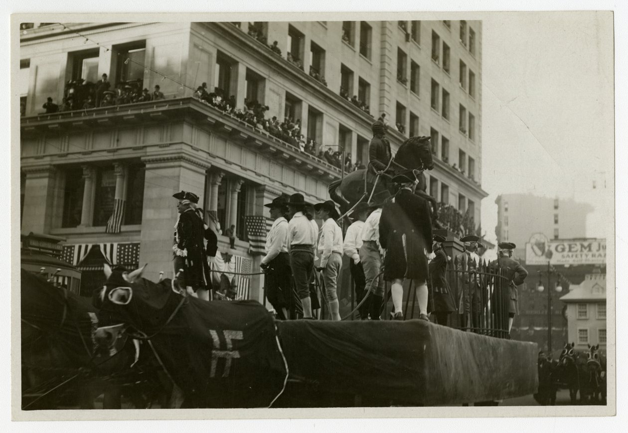 Char de parade historique n°31, Destruction de la statue de George III - Jessie Tarbox Beals