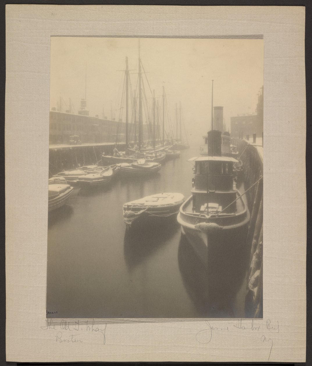 The Old T. Wharf, Boston | Jessie Tarbox Beals