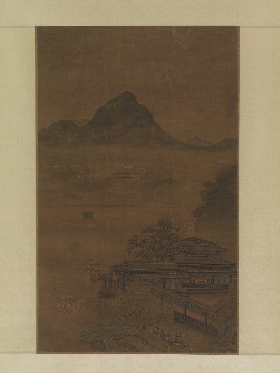 Pavillons palatiaux dans les brumes printanières - Jiang Yuan