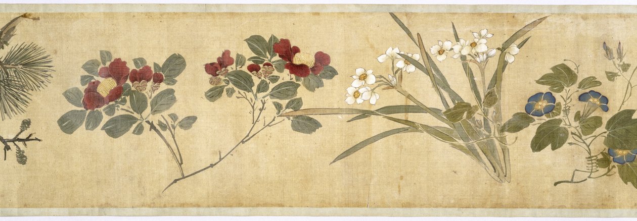 Cent Fleurs, début du XVIIe siècle (détail) - Jiayan Chen