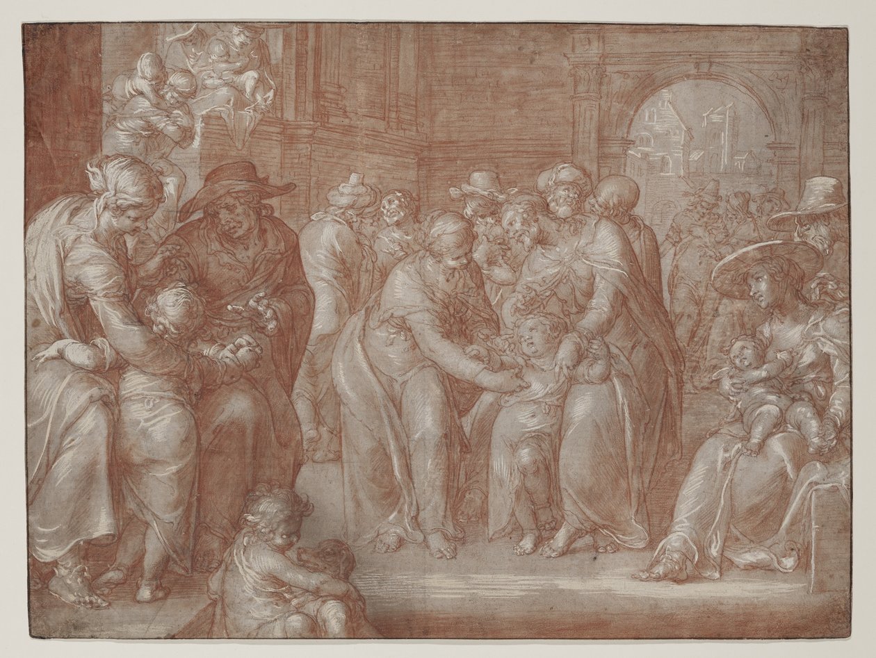 Laissez venir à moi les petits enfants, vers 1621 - Joachim Wtewael or Utewael