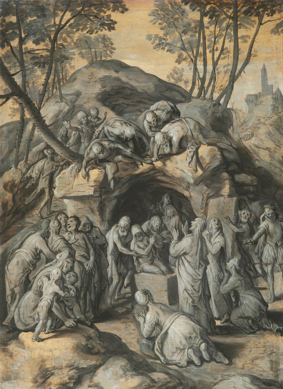 Dutch : La résurrection de Lazare La résurrection de Lazare - Joachim Beuckelaer