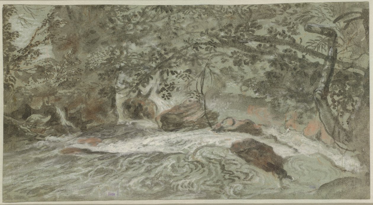 Rapides avec Branches Surplombantes (verso) - Joachim Franz Beich