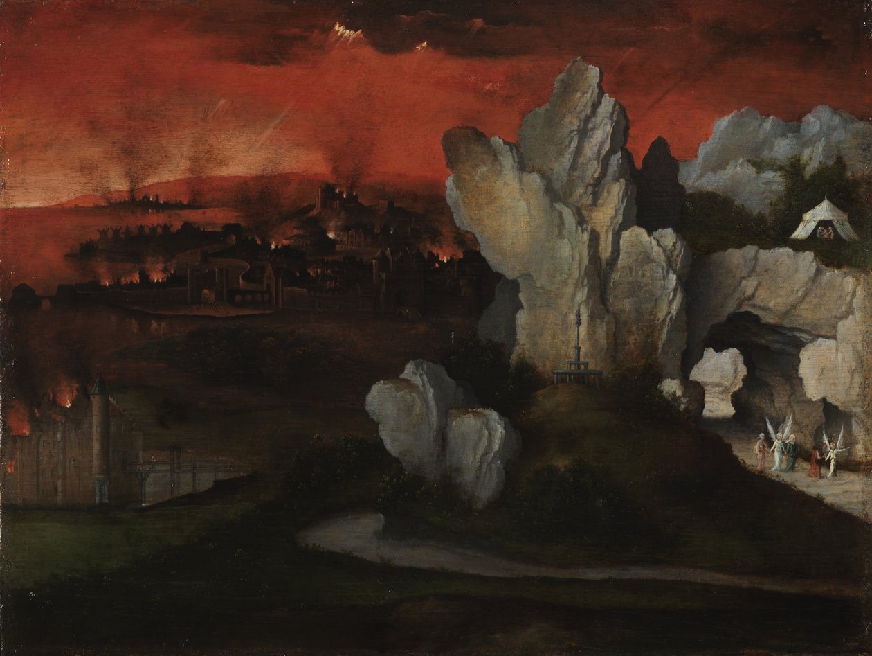 Paysage avec la destruction de Sodome et Gomorrhe - Joachim Patinir