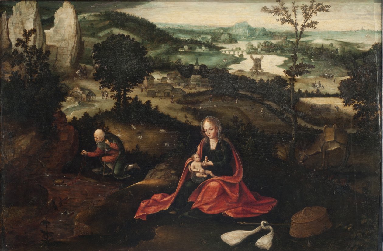 Le repos pendant la fuite en Égypte - Joachim Patinir