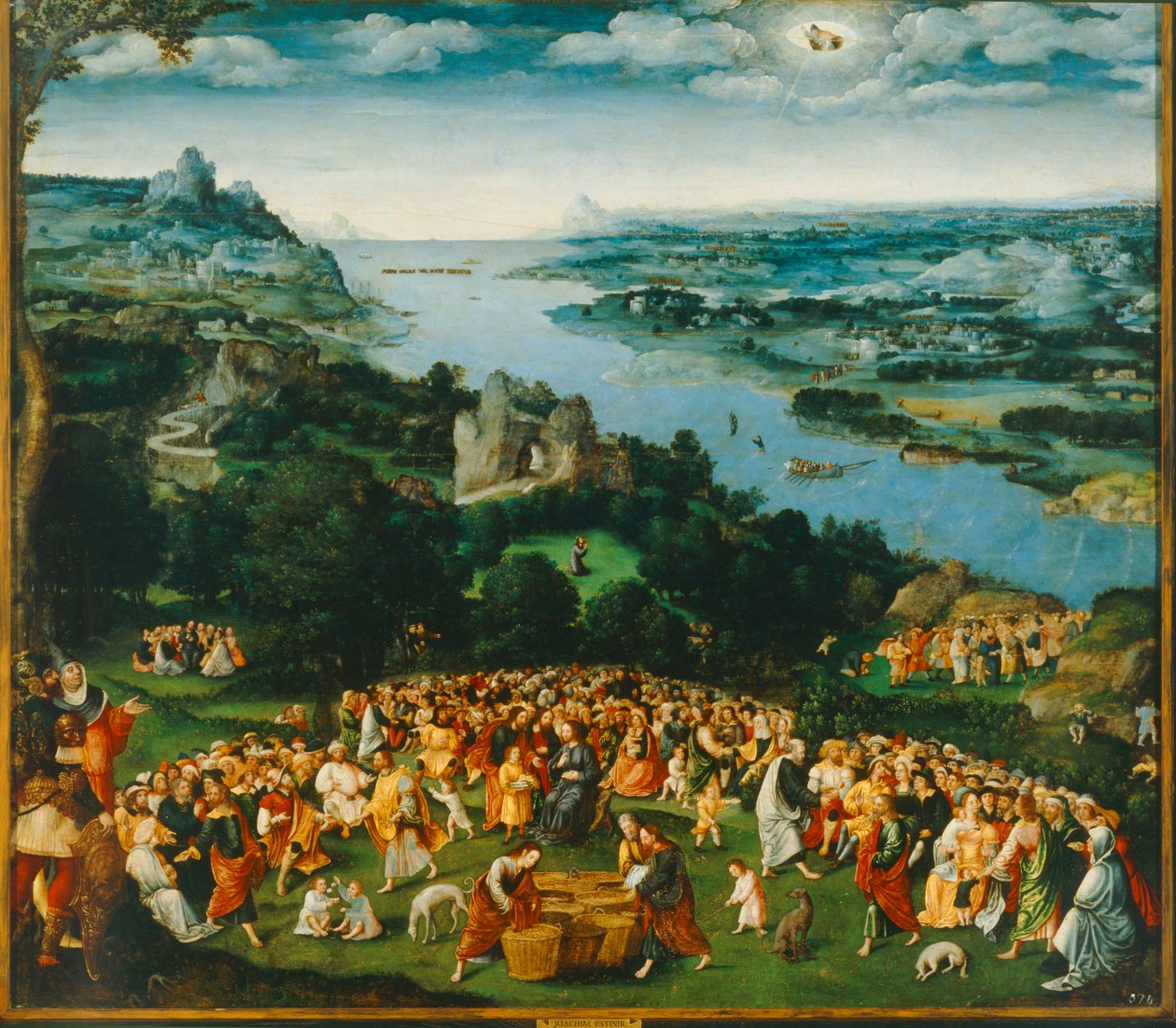 La multiplication des pains ... (huile sur toile) - Joachim Patinir