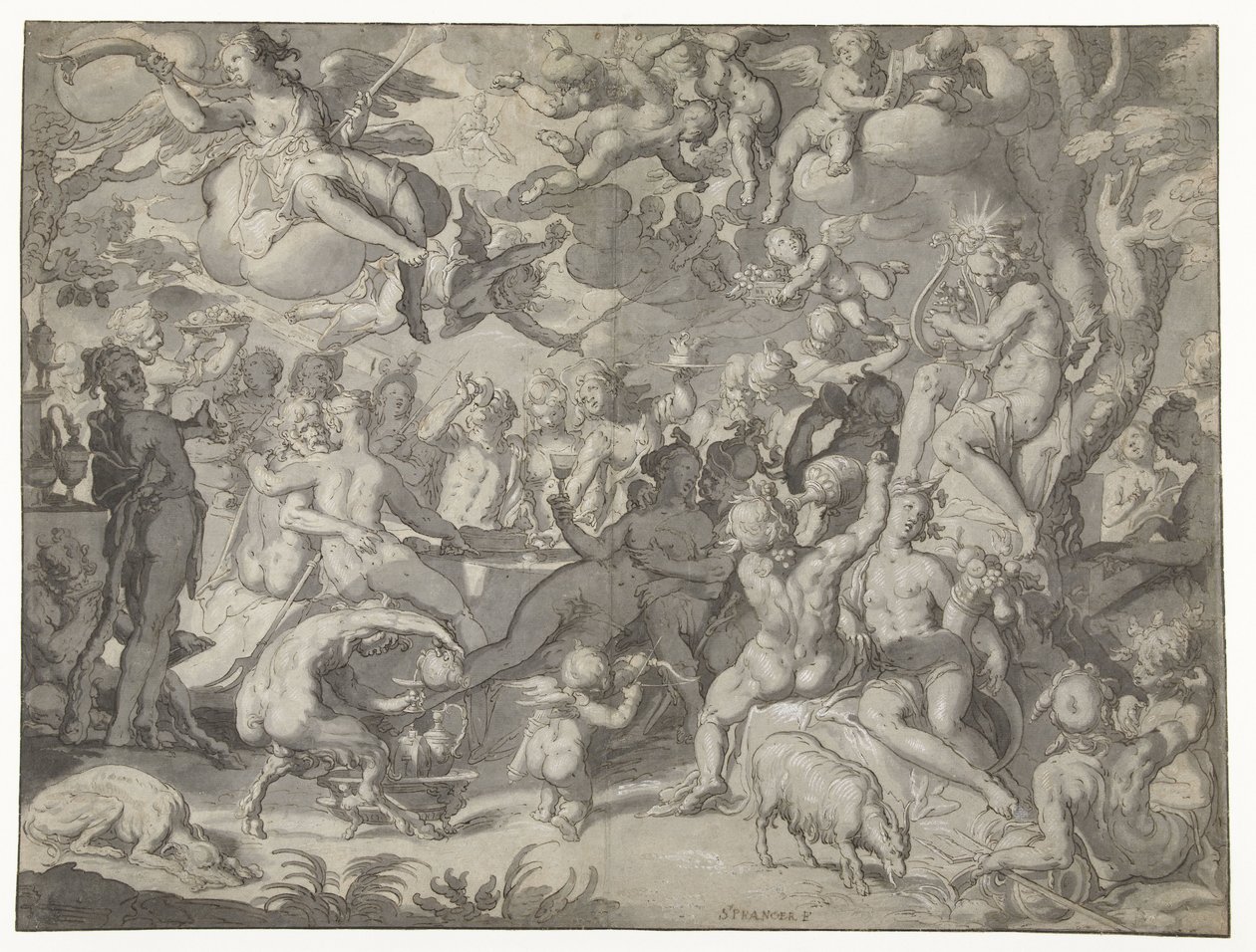 Mariage de Pélée et Thétis - Joachim Wtewael or Utewael
