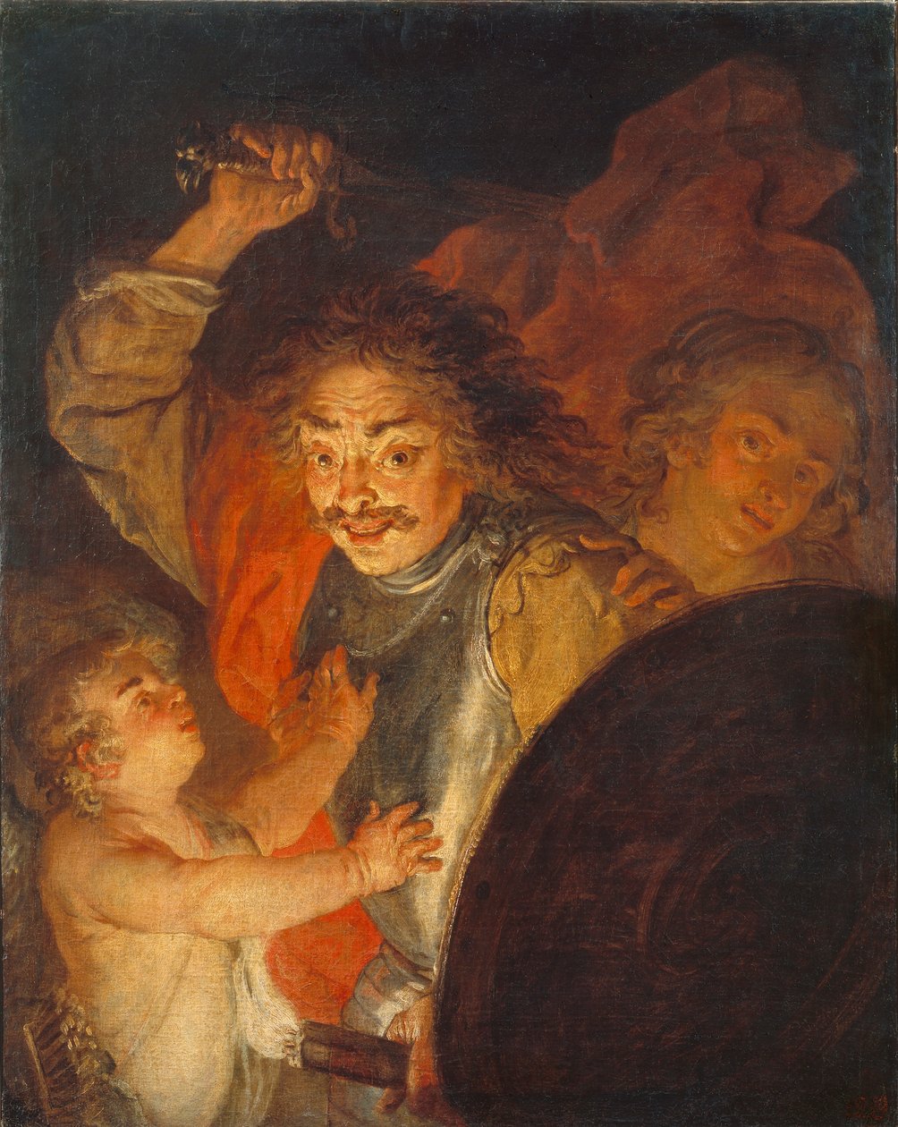 Mars, Vénus et Cupidon Allégorie de la colère, vers 1630 - Joachim von Sandrart