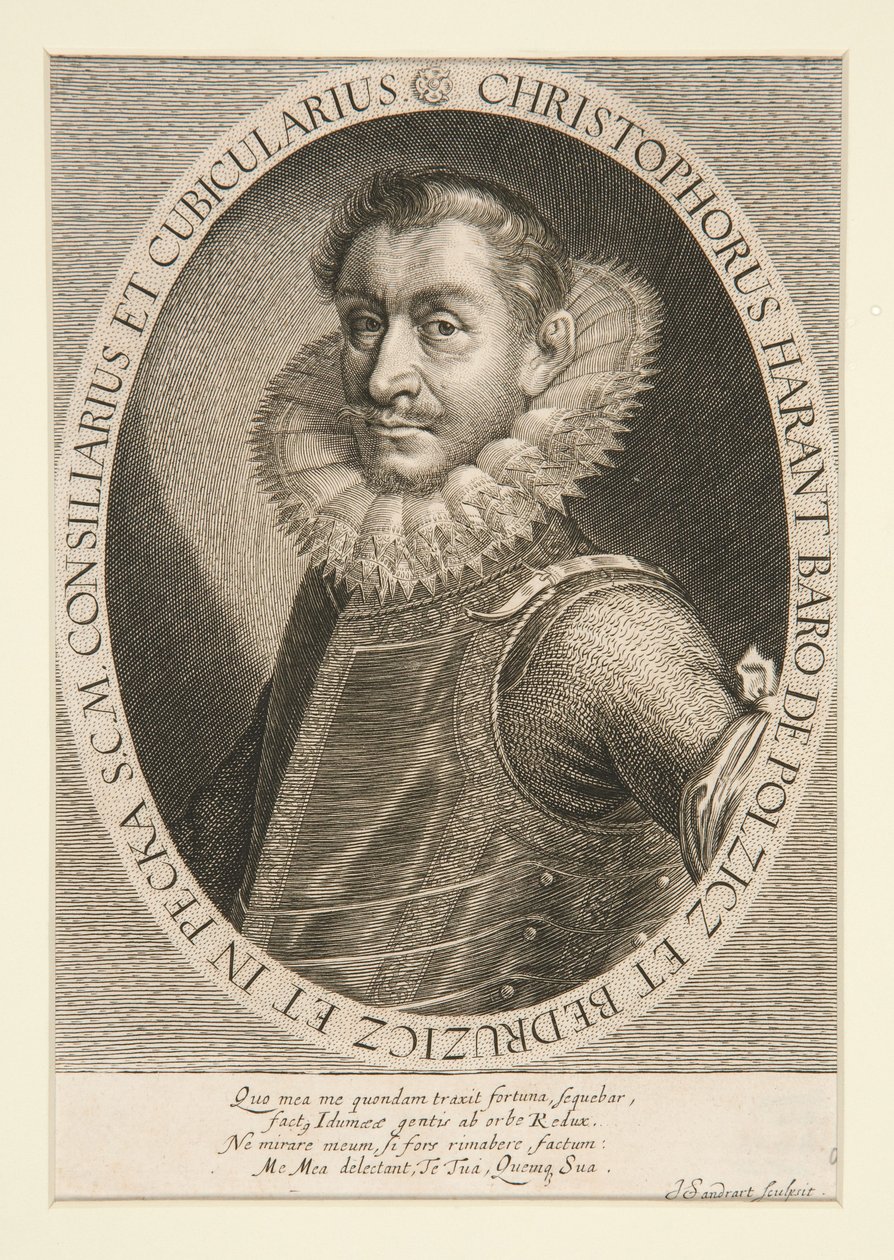 Portrait de Christophorus Harant - Joachim von Sandrart