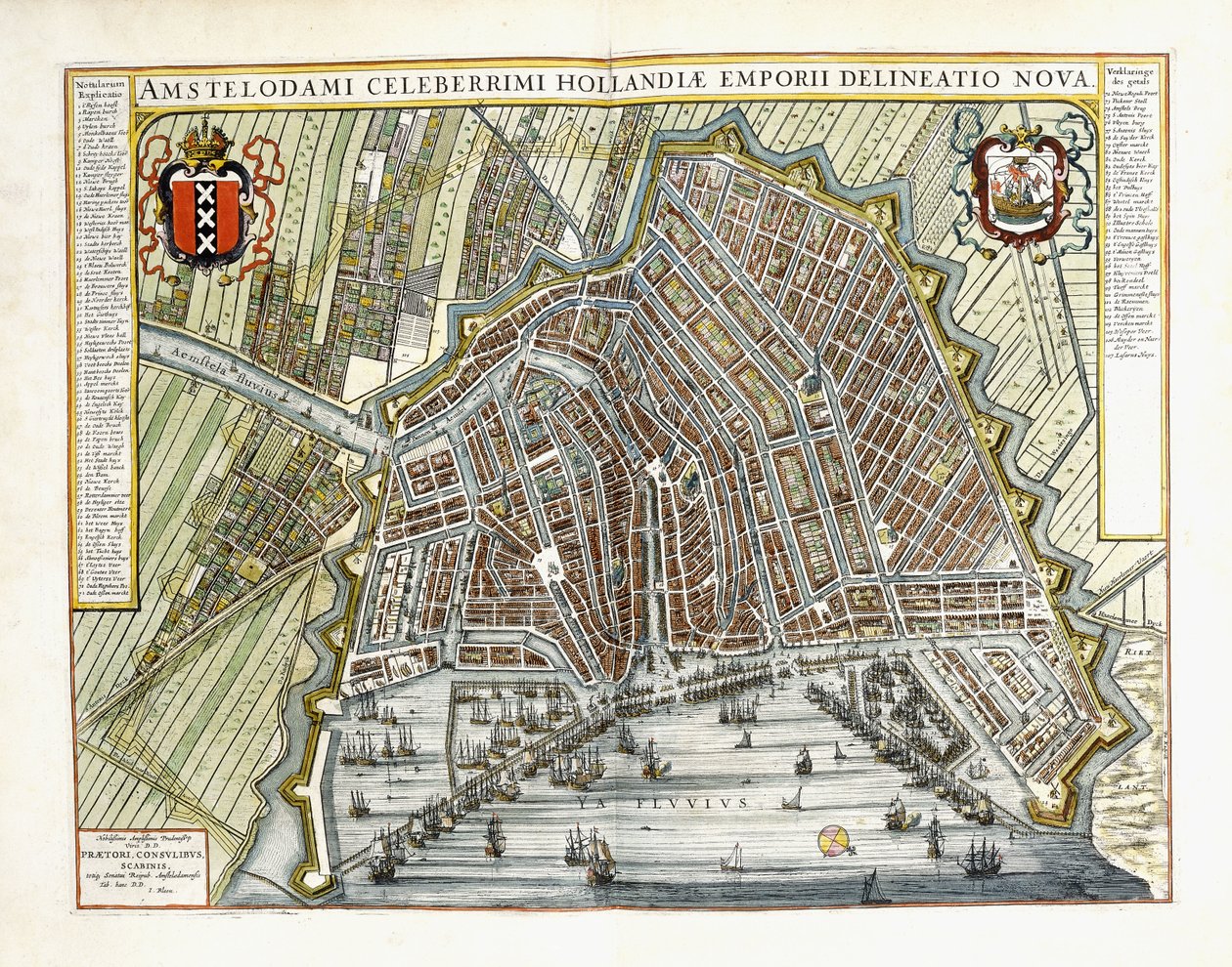 Plan et vue des villes et bâtiments de Hollande et des Pays-Bas, 1649 - Joan Blaeu