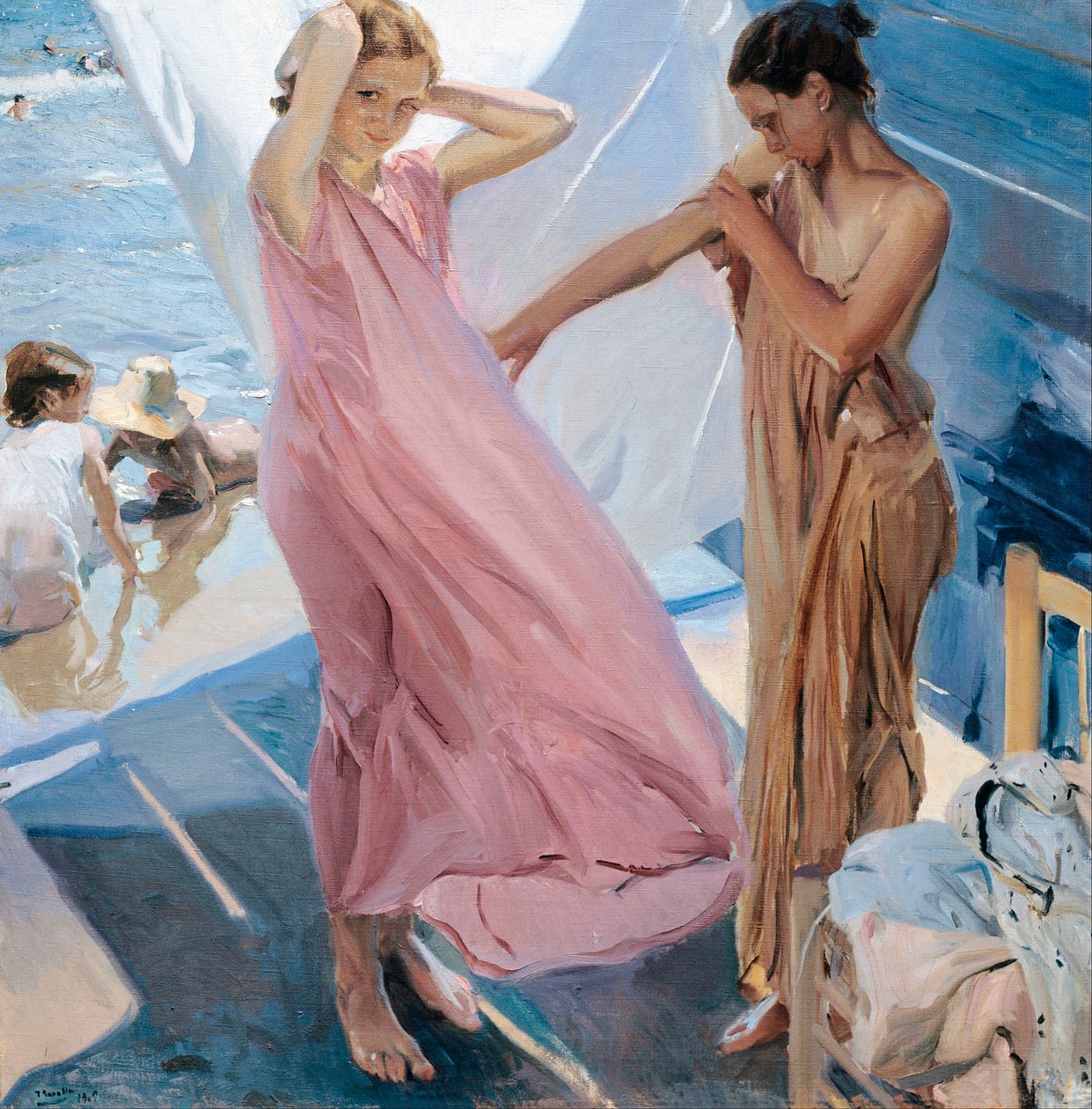 Après le bain - Joaquin Sorolla y Bastida