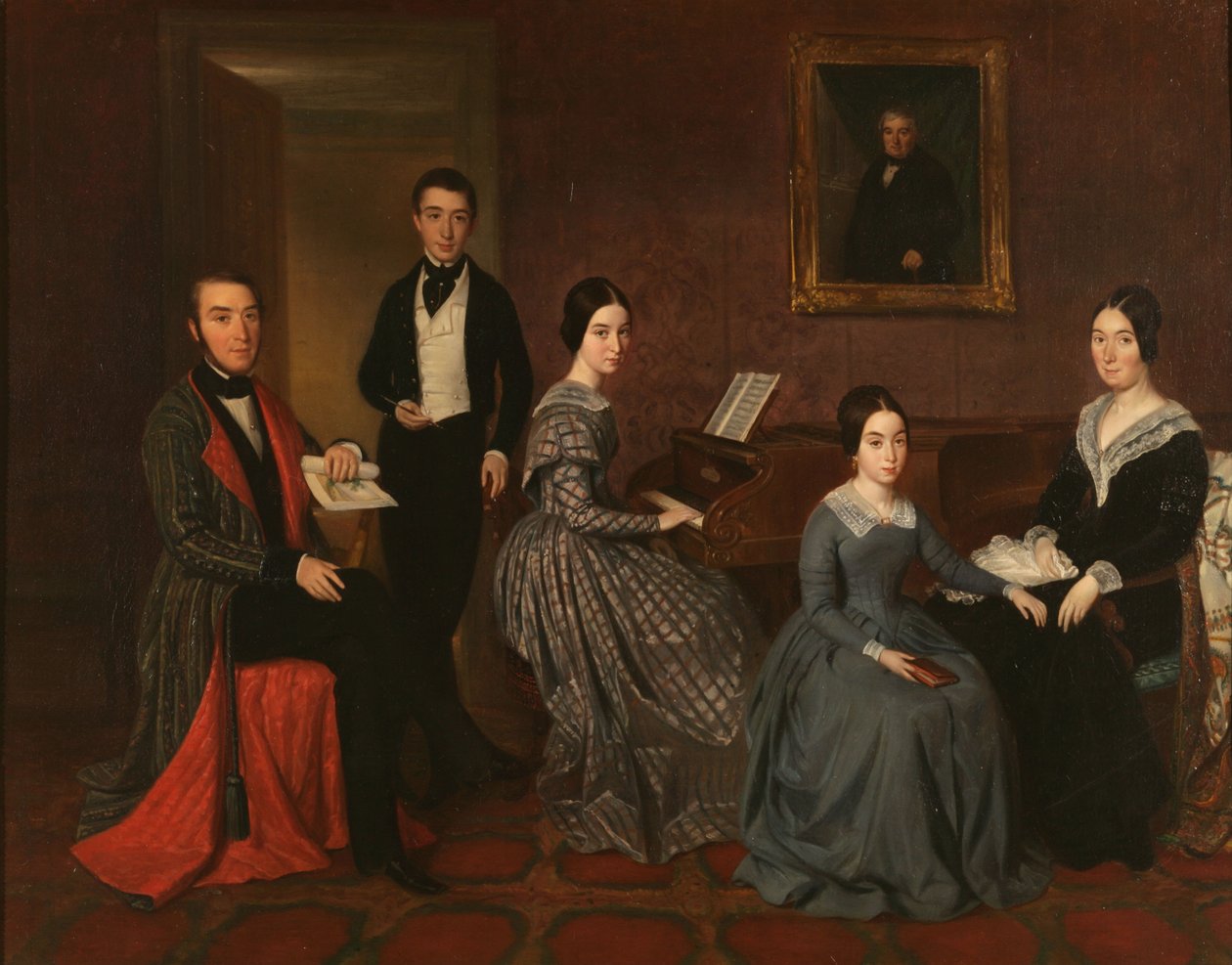 La famille de Jorge Flaquer - Joaquín Espalter y Rull