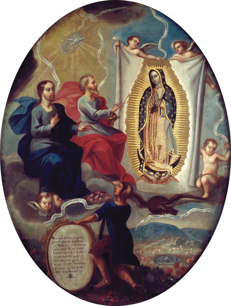 Le Père éternel peignant la Vierge de Guadalupe - Joaquín Villegas