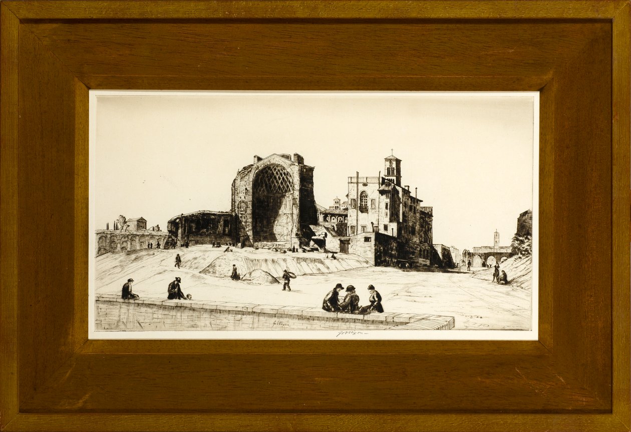 Le Temple de Vénus et de Rome, Rome, vers 1922 - Job Nixon