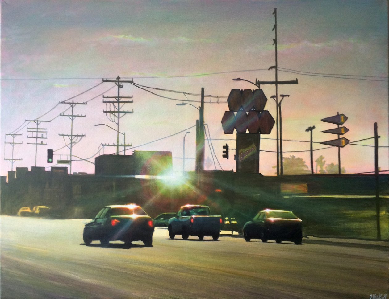 San Fernando Valley 4, c.2012 (acrylique sur panneau) - Joby Hickey