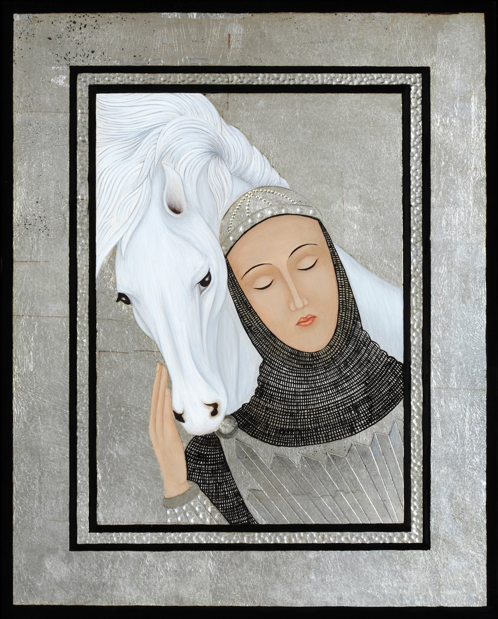 Joan Gathers Strength, 2017 (tempera à l
