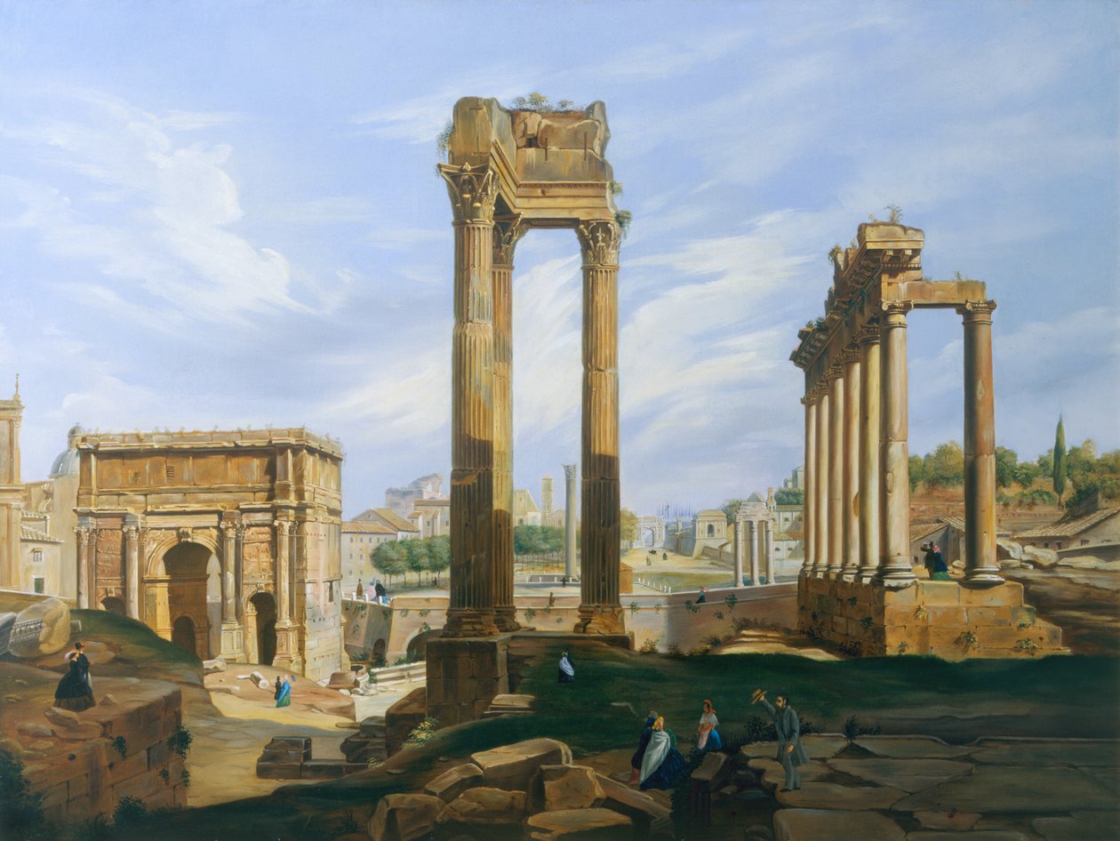 Le Forum Romain - Jodocus Sebastiaen van den Abeele