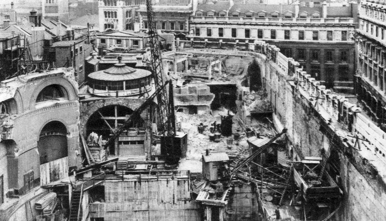 Banque, vue du toit du Royal Exchange, Londres, 1926-1927 - Joel
