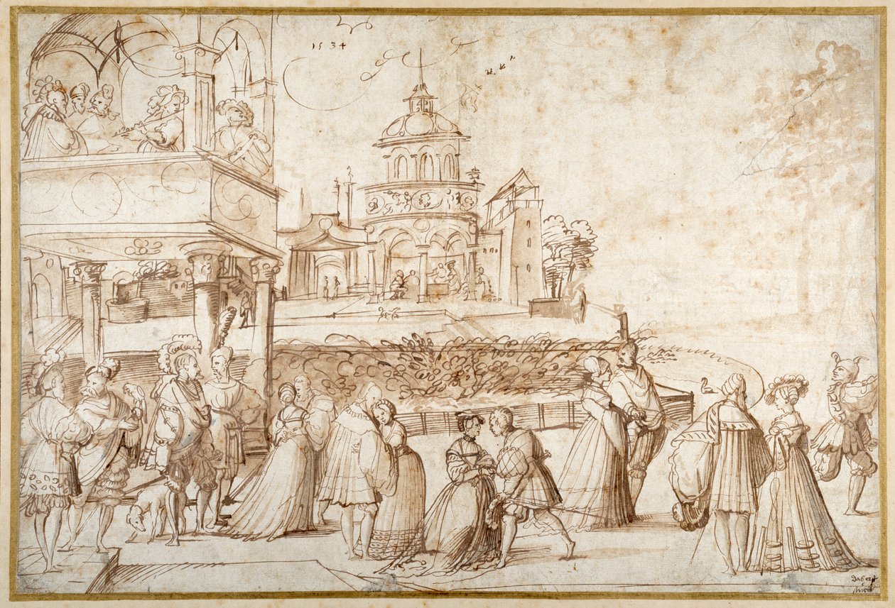 Scène de société - Joerg the Elder Breu