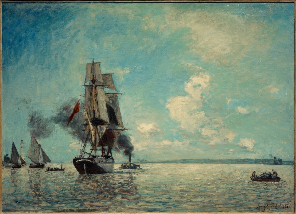 Le port de Honfleur - Johan Barthold Jongkind