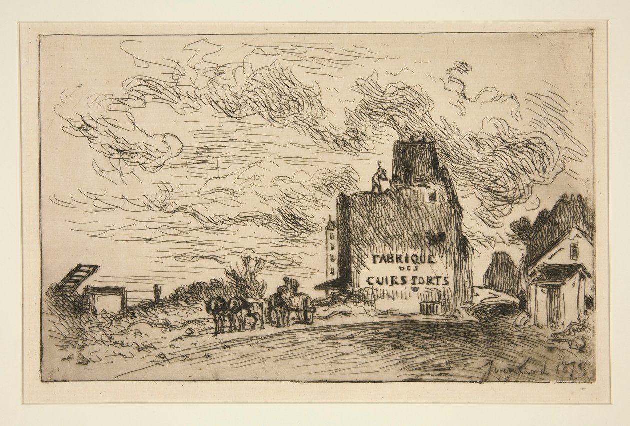 Démolitions de la Rue des Francs-Bourgeois Saint-Marcel - Johan Barthold Jongkind