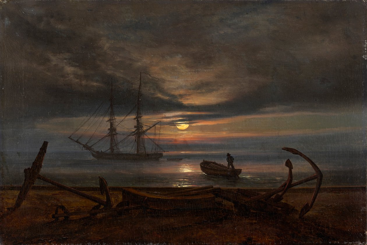 Côte danoise au clair de lune - Johan Christian Dahl