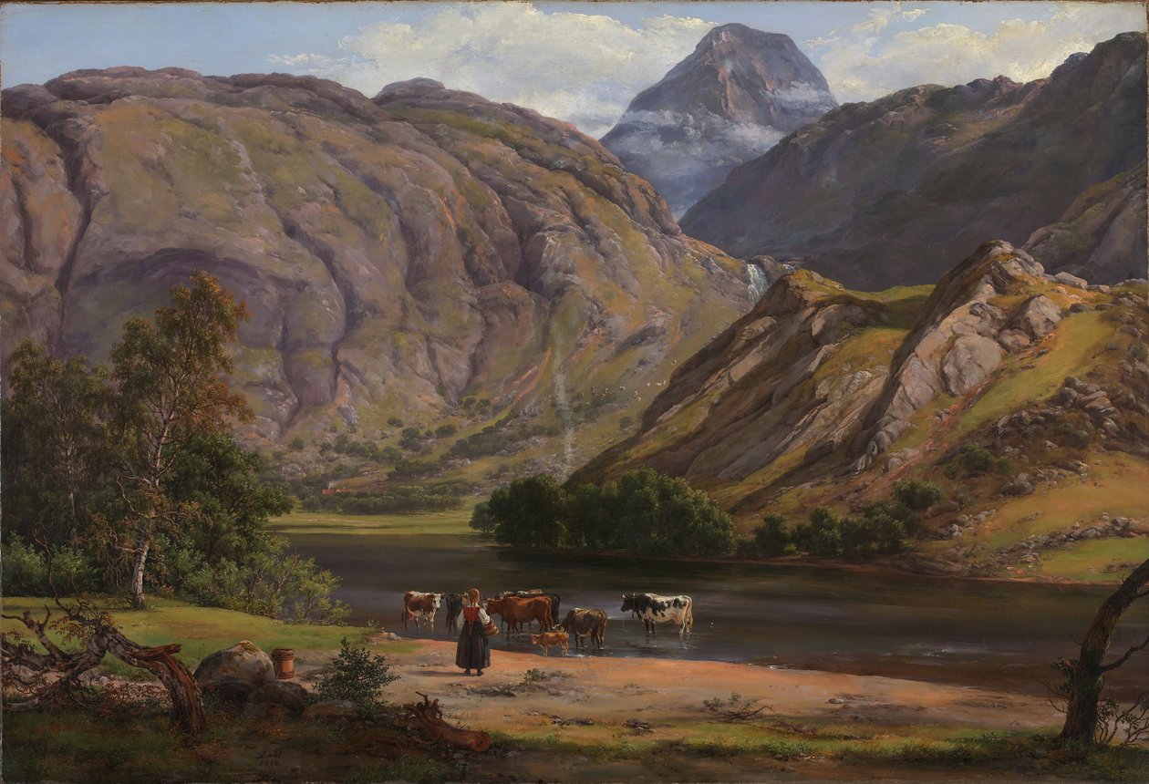 Isdalen à Svartediket près de Bergen - Johan Christian Dahl