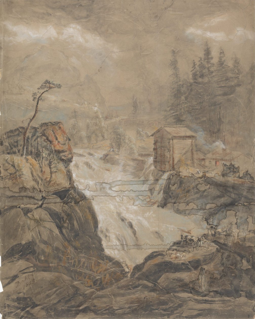 La cascade de Labro - Johan Christian Dahl