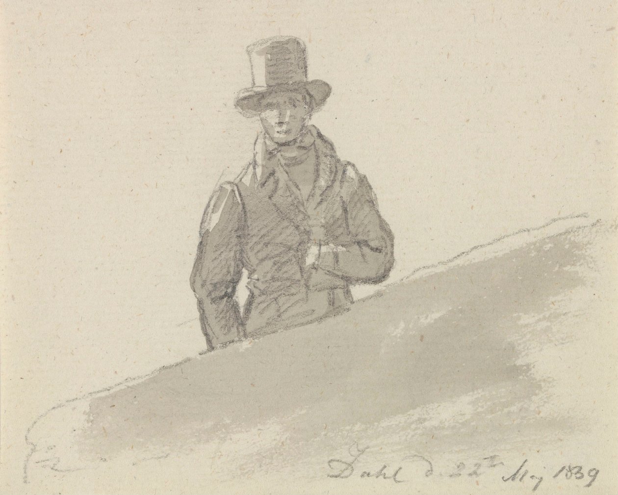 Figure masculine avec chapeau - Johan Christian Dahl