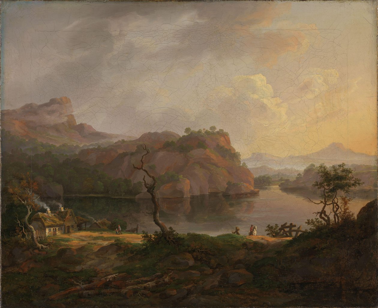 Paysage nordique avec un arbre mort - Johan Christian Dahl