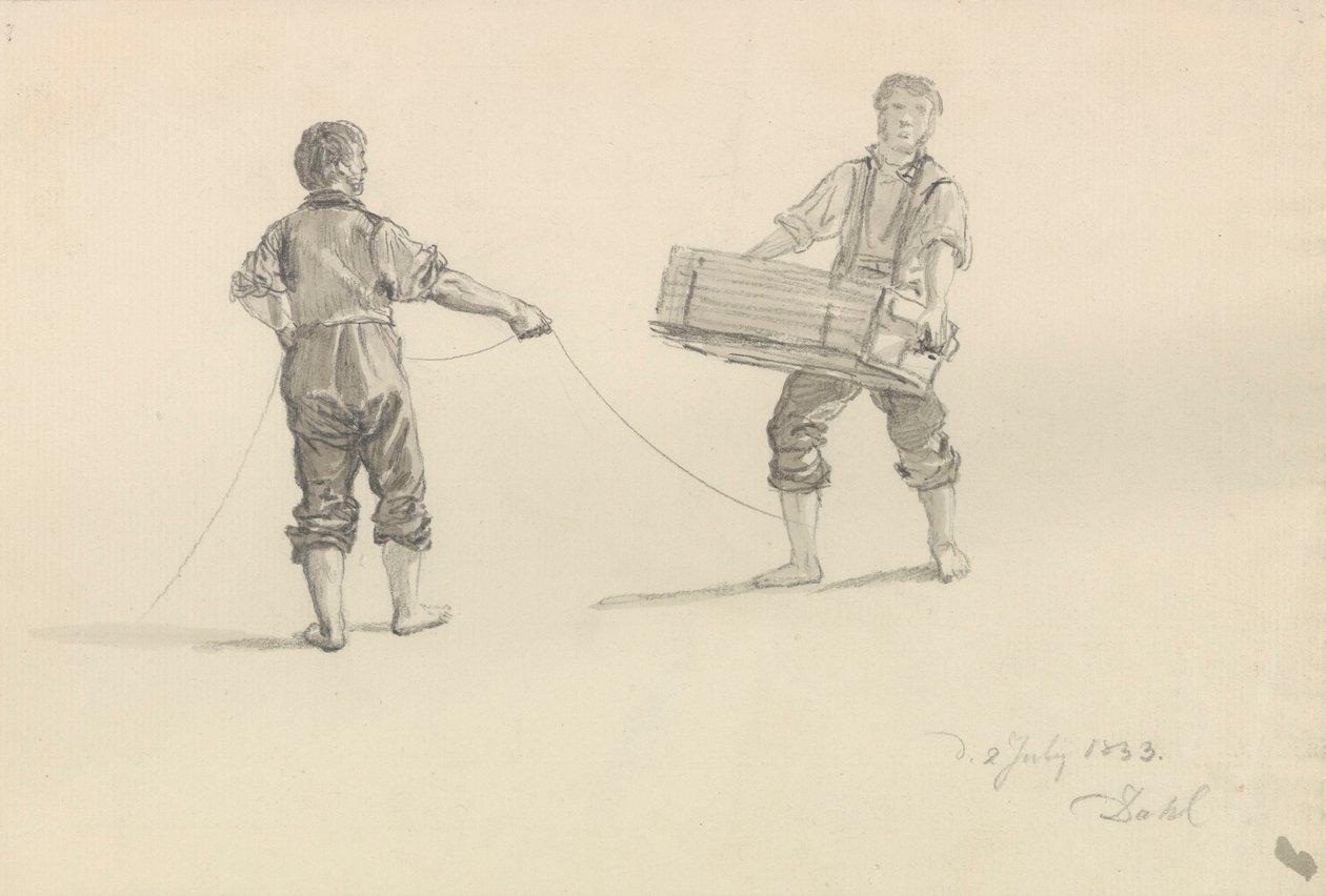 Deux hommes - Johan Christian Dahl